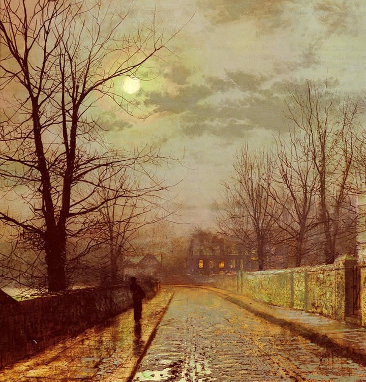John Atkinson Grimshaw Lane In Cheshire